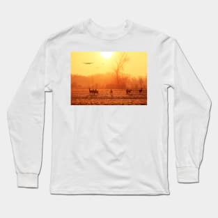 Buzzing the Deer Long Sleeve T-Shirt